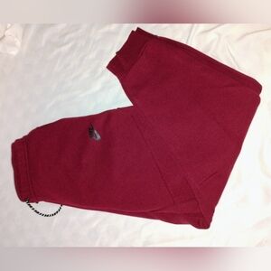 Nike tech joggers in wine/burgundy